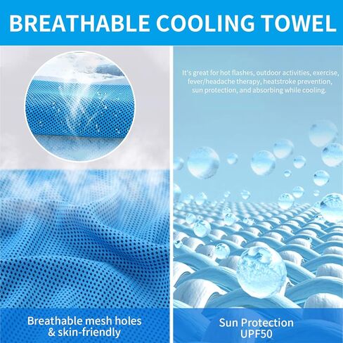 5 عبوات من مناشف التبريد، 40 بوصة × 12 بوصة، منشفة من الألياف الدقيقة الناعمة القابلة للتنفس لليوجا والرياضة والجري والتمرين وصالة الألعاب الرياضية والتخييم واللياقة البدنية، متعددة الألوان in Kuwait
