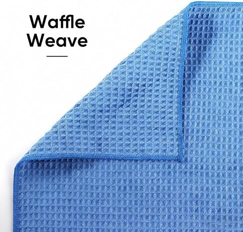 HOMEXCEL مناشف اليوغا الساخنة، 2 حزمة، (26.5 "× 72") مناشف بساط اليوغا من الألياف الدقيقة غير قابلة للانزلاق وفائقة الامتصاص لليوجا الساخنة، البيلاتيس، التمرين، اللياقة البدنية، البيكرام والتمرين، أزرق/وردي in Kuwait