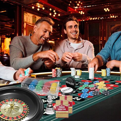 مجموعة ألعاب عجلة الروليت مقاس 16 بوصة، وطاولة الروليت وعجلة، وعجلة الروليت ABS مقاس 16 بوصة، وبساط الروليت المطاطي مقاس 47 بوصة × 24 بوصة، و100 قطعة زر لتوزيع رقائق الروليت، وطابقين من لعبة البوكر، وحفلة ليلية لألعاب الكازينو للبالغين in Kuwait