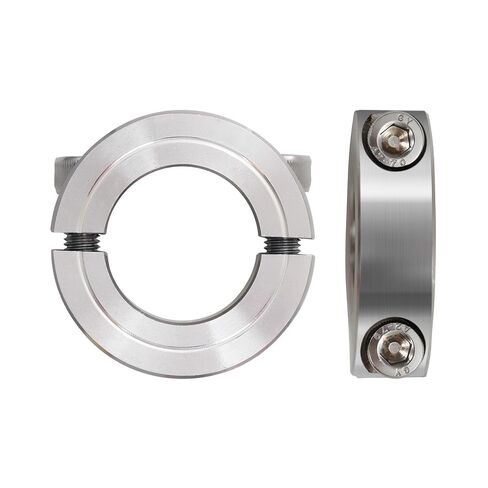 3/4" Bore Double Split Clamp-On Shaft Collars, 4 Pack 304 Stainless Steel 1-1/2" OD x 1/2" Width H7 Tolerance for CNC Machines Linear Rails in Kuwait