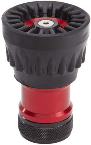 Aluminum 1" Dual Variable Nozzle (NPSH) with Durable Rubber Bumper - Red in Kuwait