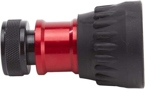 Aluminum 1" Dual Variable Nozzle (NPSH) with Durable Rubber Bumper - Red in Kuwait