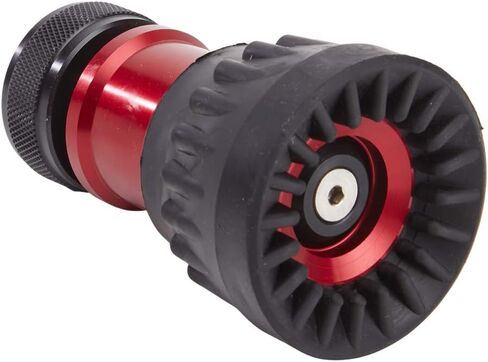 Aluminum 1" Dual Variable Nozzle (NPSH) with Durable Rubber Bumper - Red in Kuwait