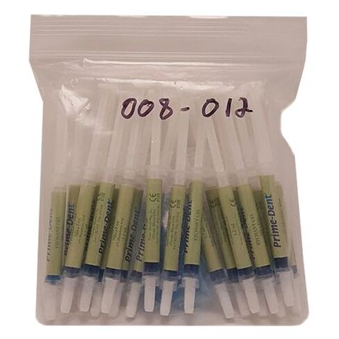 Prime Dental 008-012 Prime-Dent Blue Etchant Gel 37% Phosphoric Acid Syringe Kit 20/Pk 1.2mL in Kuwait