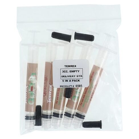 6585 جل-حفر الأسنان 3cc حقنة فارغة 5/Pk in Kuwait