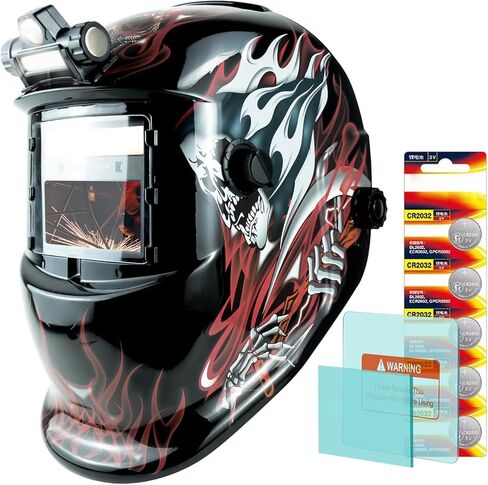 Welding Helmet with Light True Color Auto Darkening Welding Helmets for Men Solar Powered Welding Hood with 2 Arc Sensor Wide Shade 4/9-13 for TIG MIG ARC Cool Welder Mask Careta Para Soldar in Kuwait