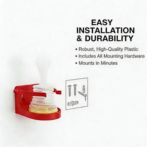 First Aid Equipment Wall Mount Compatible with Choking Rescue Device, with Mask Holder, Wall Mount for LifeVac Anti Choking Device, Quick Access, Space-Saving, Easy to Install(Device not Included) in Saudi Arabia