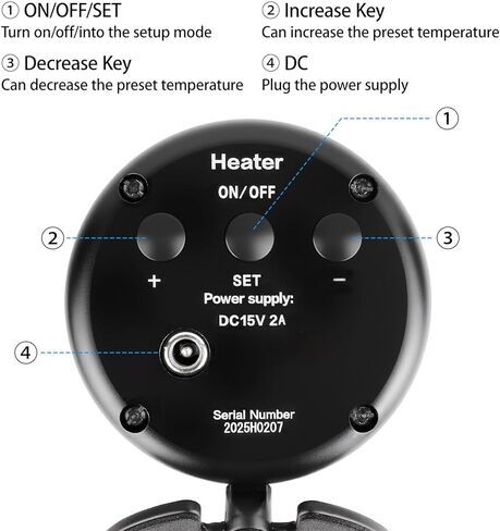 30W Soften Warmer Resin Heater Composite Material Display Screen AR Heater with Silicone Protection Ring in Kuwait
