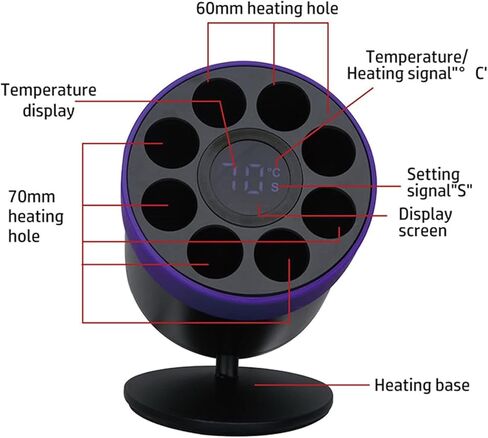 30W Soften Warmer Resin Heater Composite Material Display Screen AR Heater with Silicone Protection Ring in Kuwait
