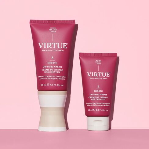 Virtue Un-Frizz Leave-In Hair Treatment for Curly Hair and Frizz Control, Sulfate Free, Safe for All Hair Types, Color Safe in Saudi Arabia