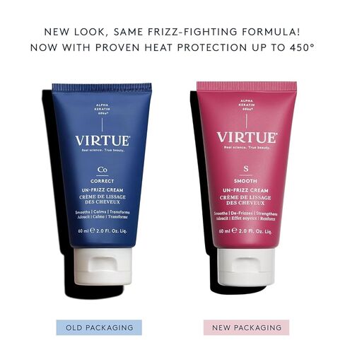 Virtue Un-Frizz Leave-In Hair Treatment for Curly Hair and Frizz Control, Sulfate Free, Safe for All Hair Types, Color Safe in Saudi Arabia