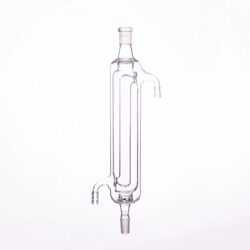 مكثف مستقيم بطبقة مزدوجة، تبريد L. 200 مم / 250 مم / 300 مم / 350 مم / 400 مم، فم أرضي قياسي ذو شكل مستقيم 14/23 (E.L.350 مم) in Kuwait