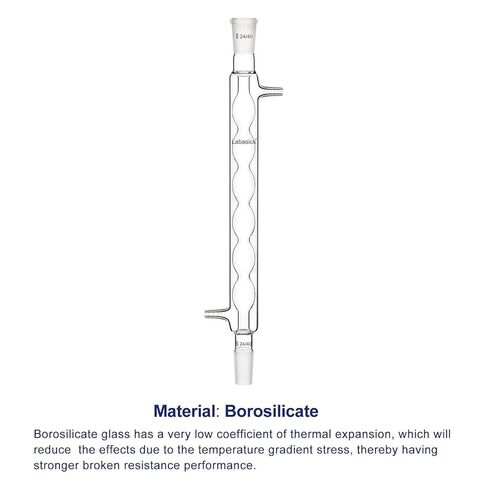 Allihn Condenser (300 mm) Bundle with Rubber Tubing (3 Feet) - Labasics Bundle in Saudi Arabia