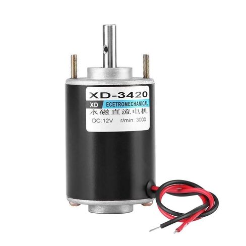 XD-3420 DC 12V 24V Motor Electric Gear Low Noise 3500-7000RPM 1Pcs(Without Bracket,12V 3500RPM) in Saudi Arabia