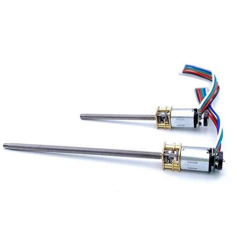 N20 DC Gear Motor Thred Screw Shaft 3V6V12V DIY Model Magnetic 7PPR Encoder Smart Robot Motor(M4x100mm,12V 200rpm) in Saudi Arabia