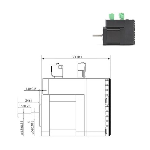 Nema17 0.5Nm 1.2A Closed Loop Stepper Servo Motor with Driver Servo-Stepper & Drive Hybrid 1Pcs in Saudi Arabia