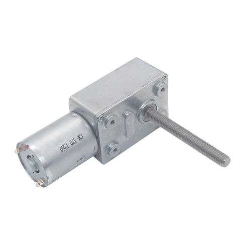 JGY370 12V DC Worm Gear Reducer M6 Screw Shaft Length 50MM 6V 24V Geared Motors 1Pcs(10RPM,24V) in Saudi Arabia