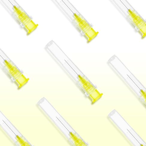 30 Gauge 1/2 Inch Disposable Needles with Caps - Luer Lock Lab Dispensing Accessories Individually Wrapped, Box of 50 in Kuwait