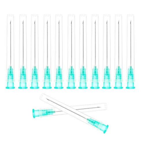 100 Pack 21 Gauge 1.5 Inch Sterile Disposable Lab Supplies, Scientific and Industrial Dispensing Needle Accessories in Saudi Arabia
