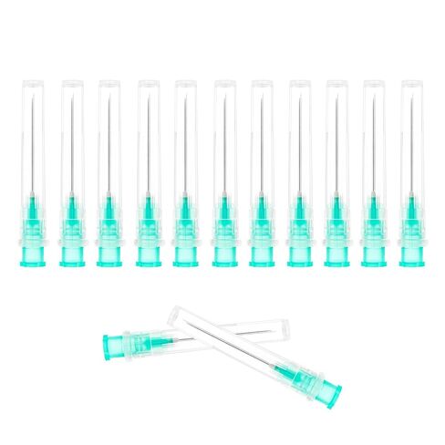 100 Pack 21 Gauge 1.5 Inch Sterile Disposable Lab Supplies, Scientific and Industrial Dispensing Needle Accessories in Saudi Arabia