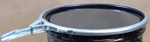 55 Gal Steel Drum Open-Head | Black | Metal Barrel | Rust Inhibitor Lining | Lever Lock Ring Closure in Kuwait