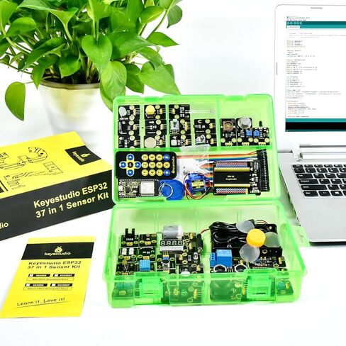 KEYESTUDIO 37 in 1 Sensor Modules Kit for Arduino ESP32 Raspberry Pi Project Kit,with Detailed Oline Tutorial in Saudi Arabia