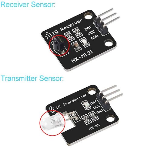 5 pcs Digital 38khz Ir Receiver Sensor Module + 5 pcs 38khz Ir Transmitter Sensor Module with Dupont Cable for Arduino Electronic Building Block in Saudi Arabia