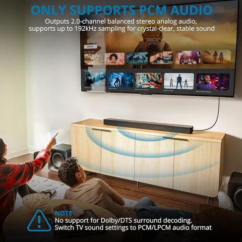 AUTOUTLET HDMI eARC/ARC to RCA Audio Adapter, 192kHz 1.5M/5FT ARC to RCA Cable, Supports CEC, Integrated Desgin, Plug and Play, eARC Audio Extractor for Speakers, Soundbars, Stereo System(PCM Only) in Kuwait