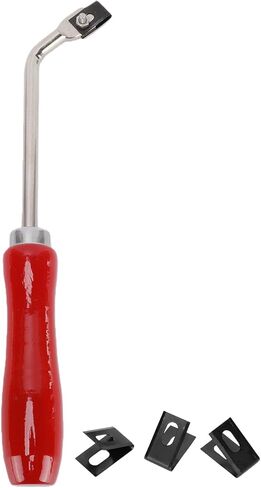 قاطعة الشق الفولاذية للأرضيات من Fafeicy مع 3 شفرات احتياطية 35 مم لتركيب الأرضيات البلاستيكية البلاستيكية ومقبض من خشب الزان الأحمر in Kuwait