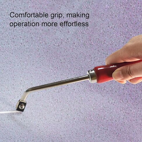 قاطعة الشق الفولاذية للأرضيات من Fafeicy مع 3 شفرات احتياطية 35 مم لتركيب الأرضيات البلاستيكية البلاستيكية ومقبض من خشب الزان الأحمر in Kuwait