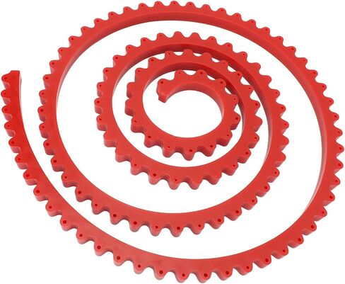 Restokki Woodworking Profiling Strip Gear Driven Flexible Curve Template Guide for Woodworkers and Handicraft Enthusiasts Red (2M) in Saudi Arabia