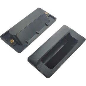 Handle Square Plastic Cabinet Handle Furniture Hardware Door Knobs Wardrobe Cupboard Drawer Pulls(10pcs-Black-Plastic) in Kuwait