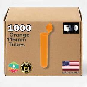 أنابيب برتقالية مقاس 116 مم - صنع في الولايات المتحدة الأمريكية - عبوة بلاستيكية محكمة الغلق (1000 قطعة) in Kuwait