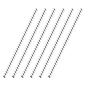 6Pcs 304 Stainless Steel Round Rod, 3mm x 400mm Solid Metal Rod Bar Stock for DIY Craft, Lathe Turning, Model Making, Machining in Kuwait