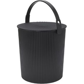 Hachiman Bucket Set of 3 - Includes Mini, Large, and Extra Large Heavy Duty Buckets with Lid and Handle - Hands-Free Filling - Easy to Stack and Store - Indoor Outdoor Use - Navy in Saudi Arabia