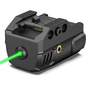 EZshoot Sub-Compact Pistol Laser Sight, Green/Red Laser Sight for Pistol Handgun, Rechargeable Low Profile Laser Beam for 21MM Picatinny Rail Mount, Strobe Mode Available, Ambidextrous Switch in Saudi Arabia