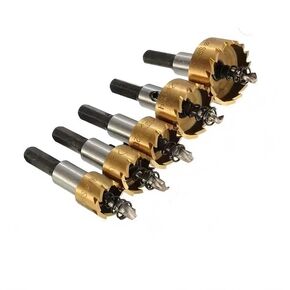 High Speed Steel Titanium Coated Drilling Set, 5 Pieces, 16mm to 30mm, Suitable for Metal Plates and Stainless Steel Drilling Tools, Drilling bits in Kuwait