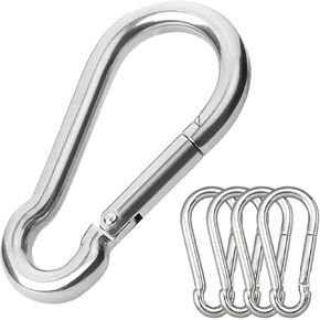 Spring Snap Hook, 15 PCS 304 Stainless Steel Spring Snap Hook - Key Ring Buckle Outdoor 300 Lbs Heavy Duty in Kuwait