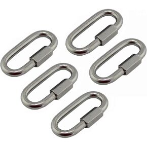 خطاف زنبركي، 5 قطع من الفولاذ المقاوم للصدأ 304 حلقة تسلق للبوابة مزودة بزنبرك، خطاف حلقة قفل سريع (7 مم) in Kuwait