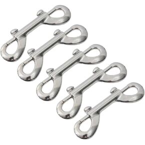 خطاف زنبركي، 20 قطعة مشبك فضي مسمار بعروة دوارة خطاف زنبركي مزدوج الأطراف in Kuwait