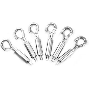 خطاف زنبركي، 4 قطع خطاف زنبركي متعدد الوظائف قابل للتعديل لأدوات التعليق مثل اللوحات الفنية للمعرض (متوسط) in Kuwait