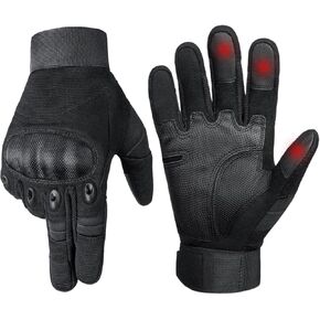 HYCOPROT Utility Gloves for Men, Motorcycle Glove with Touchscreen Palm Pad Breathable Lightweight for Riding Cycling Sports in Saudi Arabia