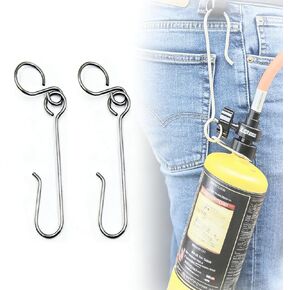 2Pcs Propane Tank Cylinder Belt Hook,Stainless Steel for MAPP Propane Bottle Clip Easy to Transport Welding Gas Bottle Belt Hook Propane Tank Holder(2 pcs) in Saudi Arabia