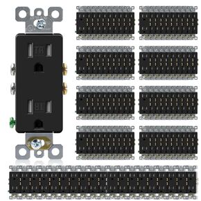 ELEGRP 15 Amp Tamper Resistant White Electrical Wall Outlet, 125V, UL Listed, 20 Pack in Kuwait