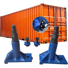 Shipping Container Wheels 5-Lug Wheels Kit Upgrade Wider and Thicker Steel Plate, Moves 20ft.-40ft. Shipping Container, Heavy-Duty Shipping Container Axles with Tool Gloves (Black 5 Lugx3.5) in Kuwait