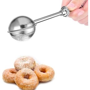 Powdered Sugar Shaker Duster Mini Sifter Flour Duster For Bread Baking With 18/8 304 Stainless Steel Spring Operated Handle For Sugar Flour And Spices in Saudi Arabia