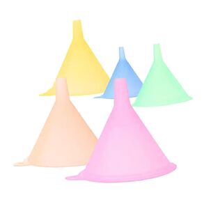 DECHOUS 5pcs Liquid Transferring Funnel Food Grade Kitchen Tool for Easy Filling of Bottles Oil Sauce and Vinegar Lightweight and Spill Design in Kuwait