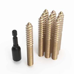 Pisman 3/8" X 3" 10PCS Single Pointed Double Ended Screws have various sizes. in Kuwait
