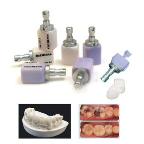 5pcs/Box Dental Glass Ceramic Blocks Lithium Disilicate C14 LT/HT CAD/CAM (C14 LT BL1) (5pcs C14 HT A1) in Kuwait