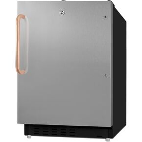 ACCUCOLD 21" Refrigerator - Freezer, Built-in, Undercounter, Breakroom, General Purpose, 2.68 cu.ft. Capacity, ADA Compliant, Copper Handle, Stainless Steel - ADA302BRFZSSTBC in Kuwait
